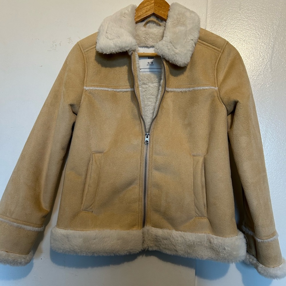 Tan Faux Shearling Jacket